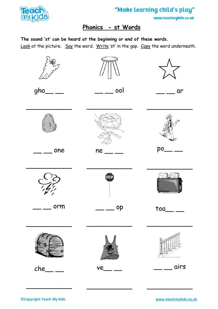 st worksheets