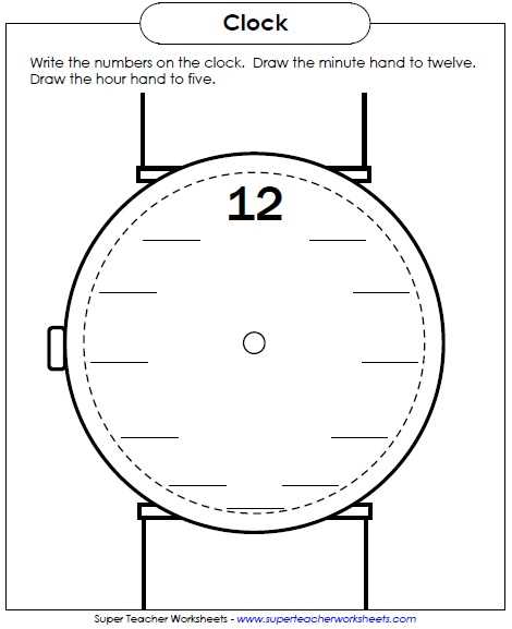 analog clock practice worksheets