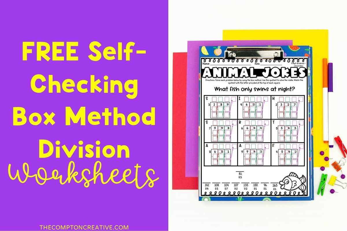 forgiving method division worksheets