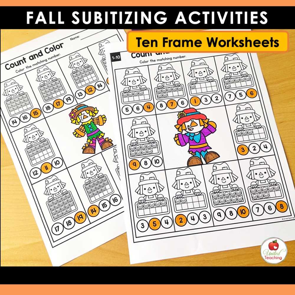 subitizing worksheets