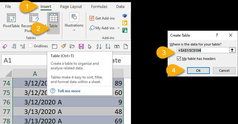 summary worksheet in excel