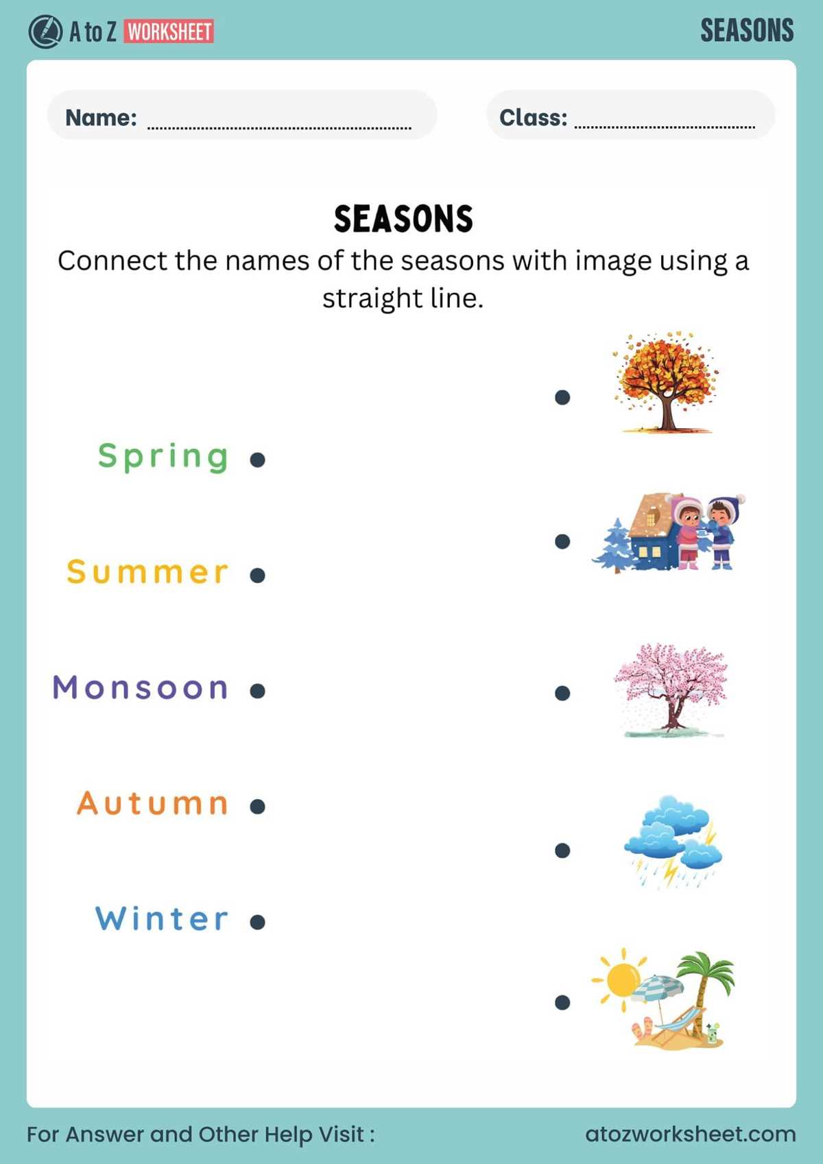 summer season worksheets for kindergarten