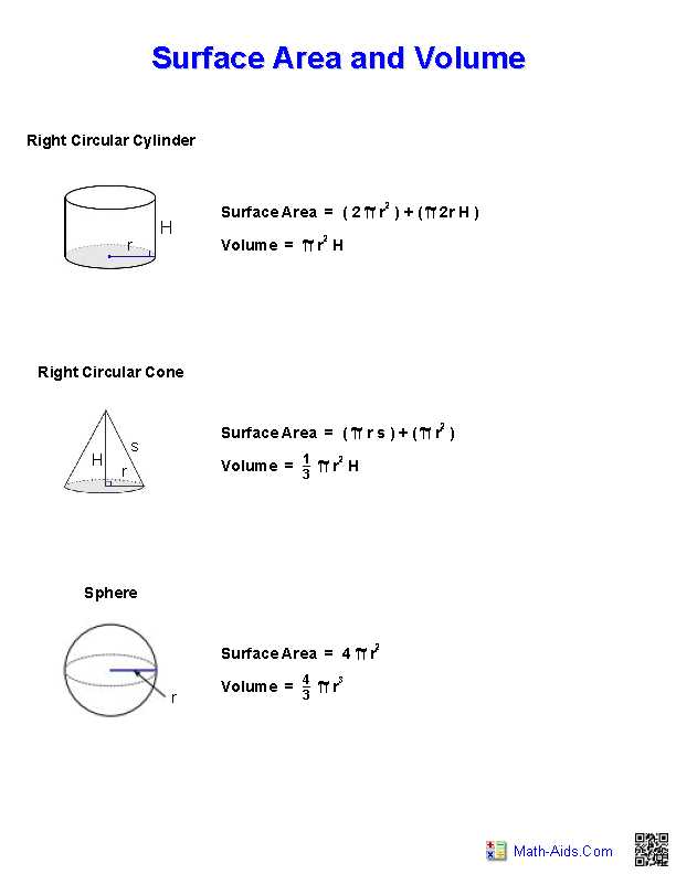 surface area and volume of a pyramid worksheet
