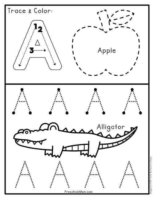 prek tracing worksheets