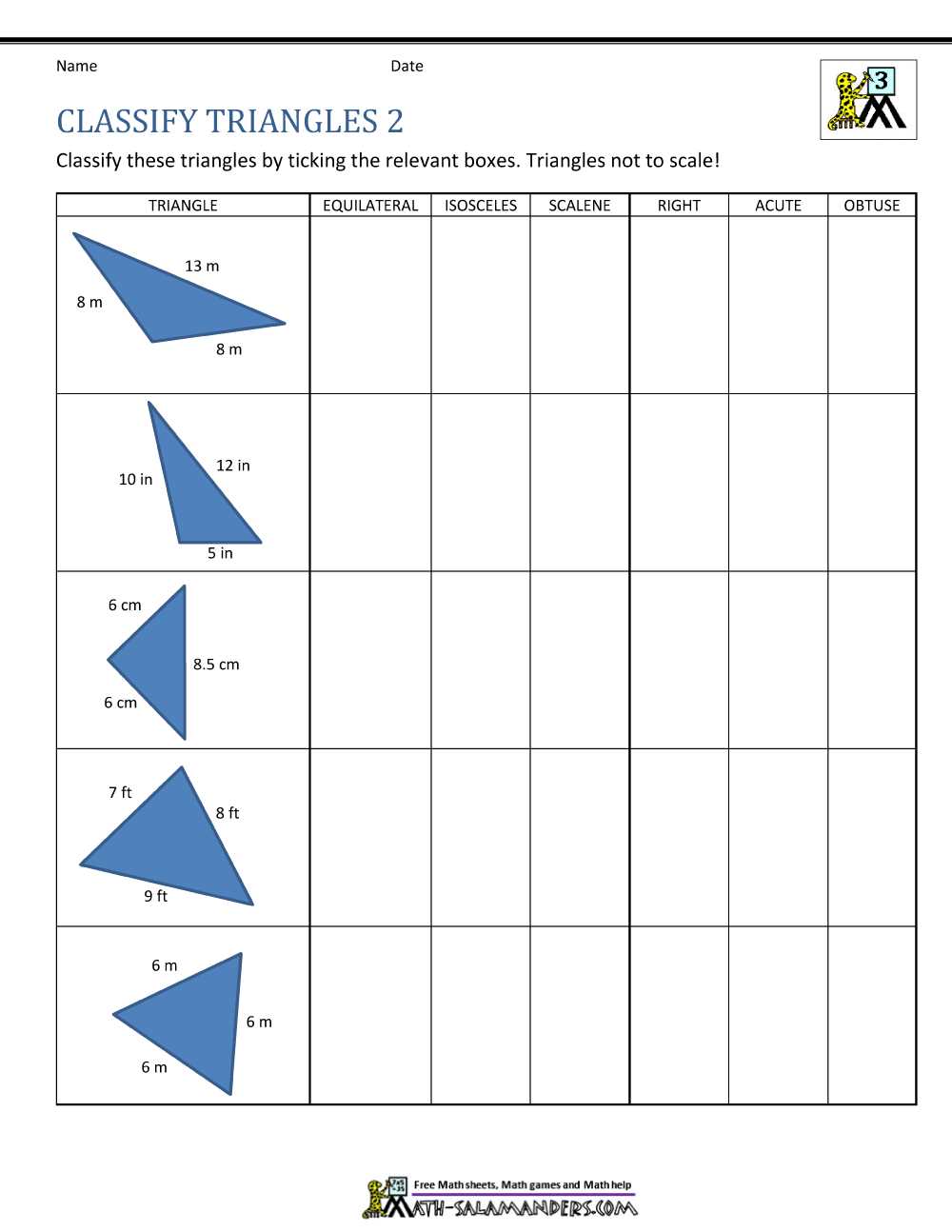 8th grade geometry worksheets