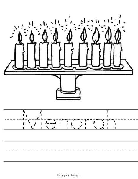 hanukkah worksheets for preschool