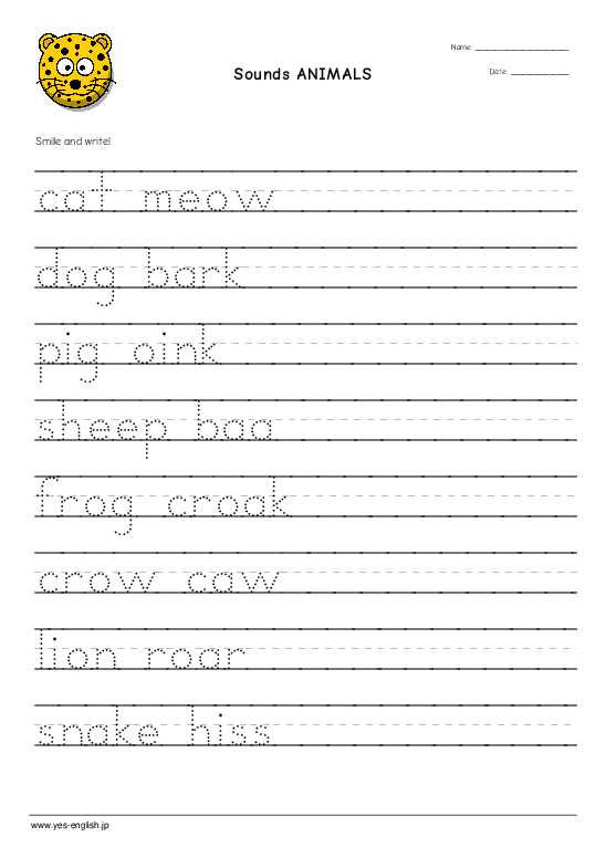 onomatopoeia worksheet