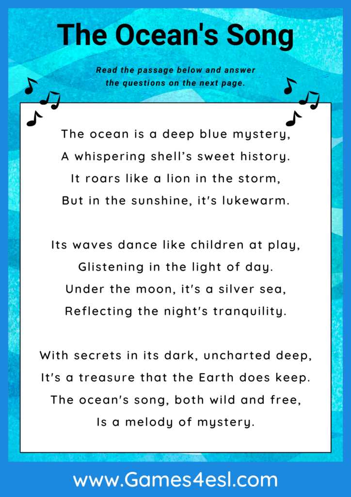 fourth grade reading worksheets