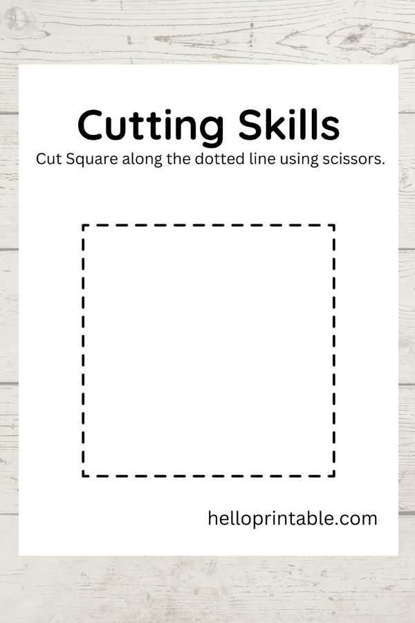 cutting shapes worksheet