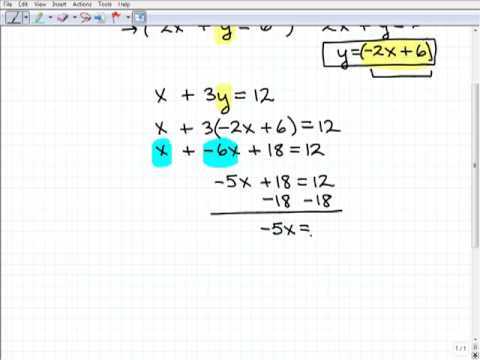 systems of linear equations substitution worksheet