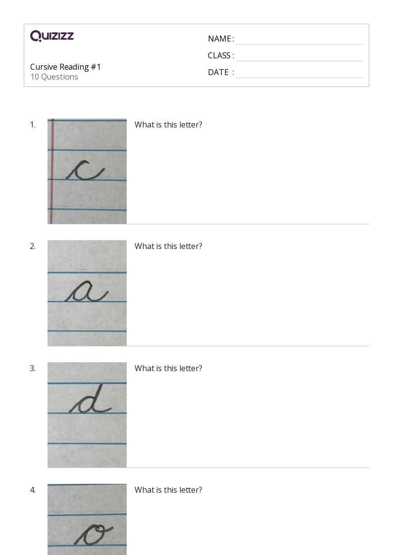cursive first worksheets