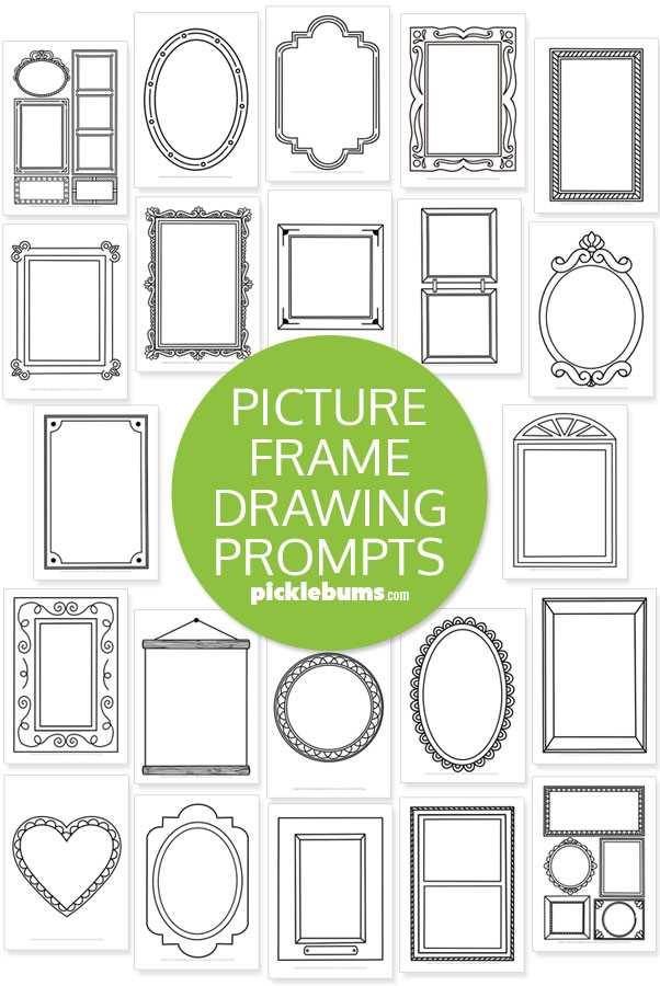blank picture frame worksheet