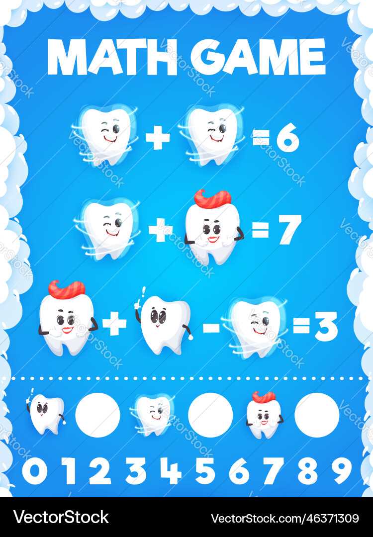 teeth counting worksheet