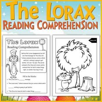 the lorax worksheet