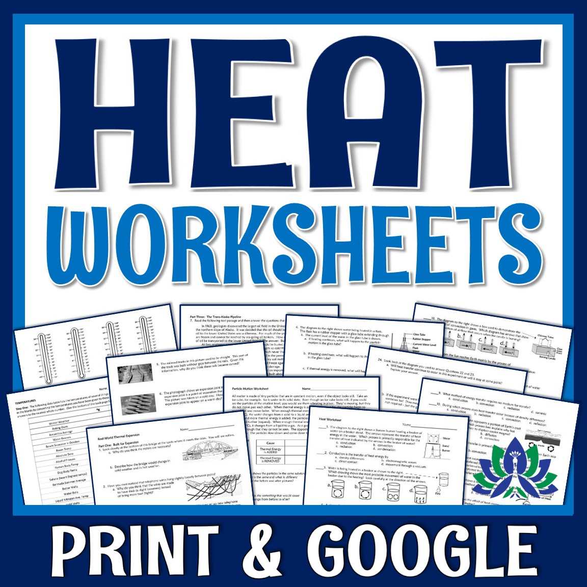 thermal energy worksheet