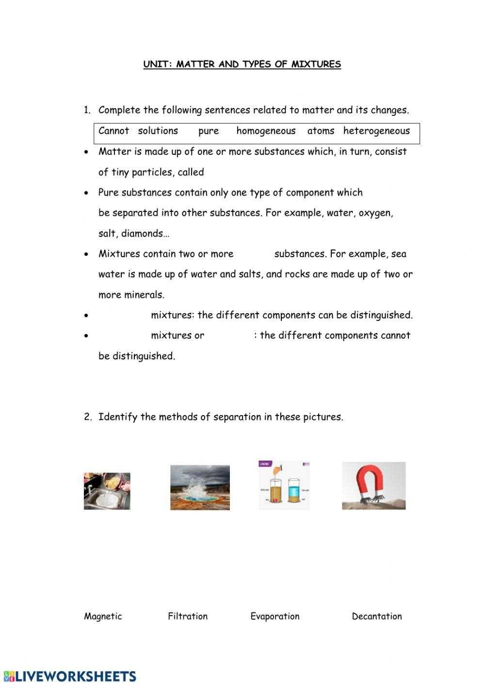 composition of matter worksheet chapter 9