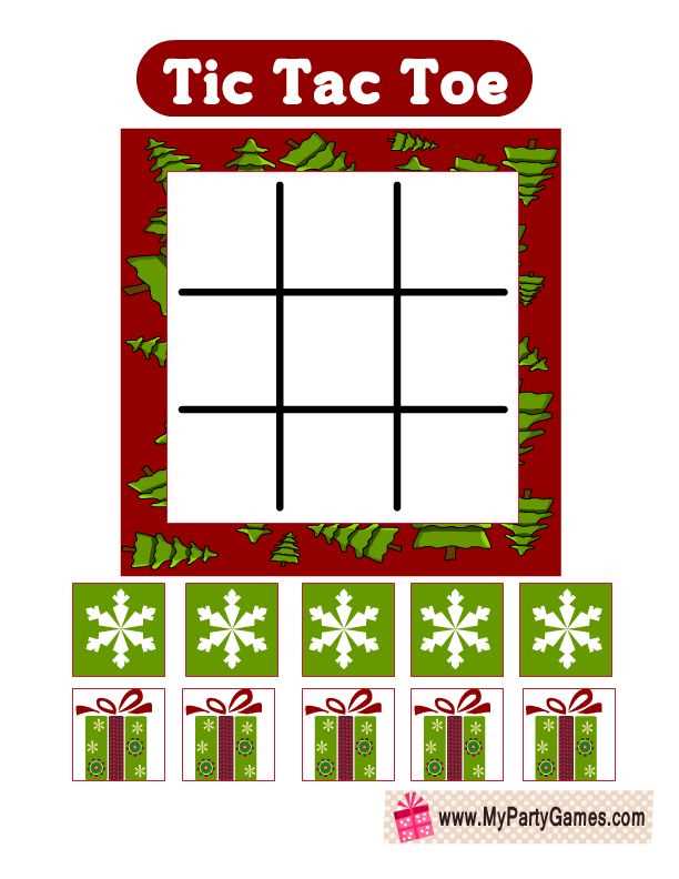 tic tac toe worksheet