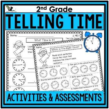time worksheets for 2nd graders
