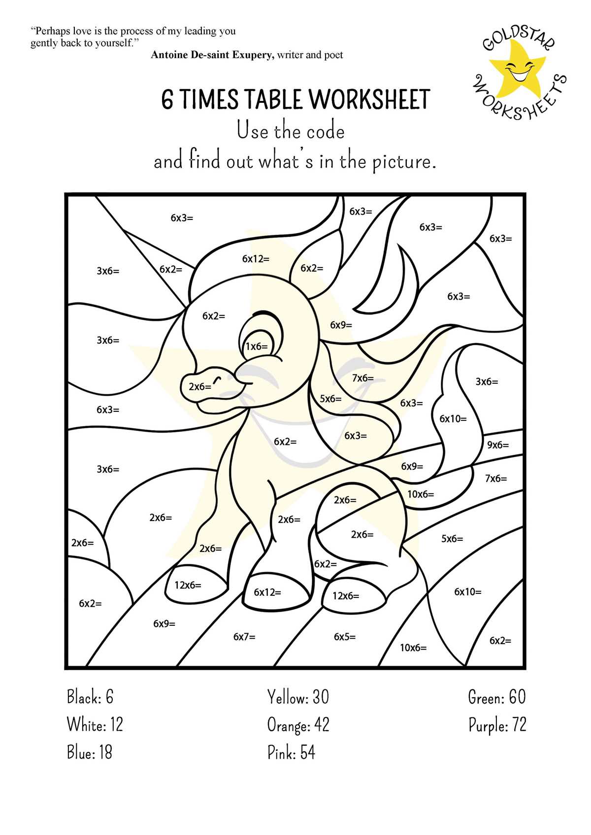 times 6 worksheets