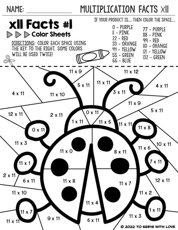 math facts coloring worksheets