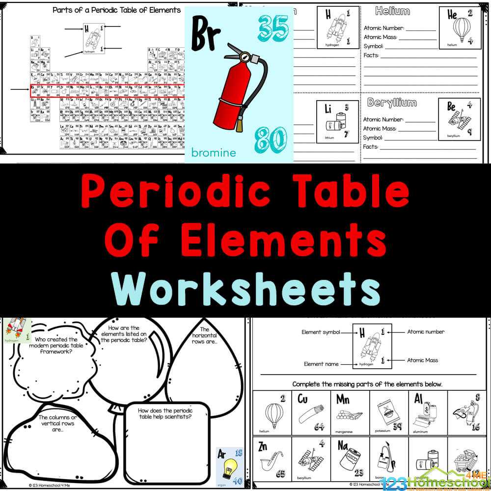 discovering the elements worksheet
