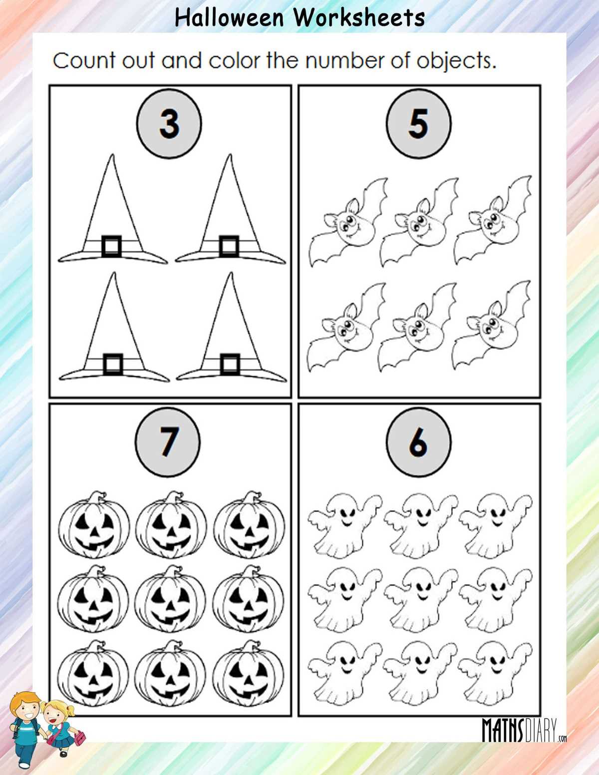 halloween worksheets preschool