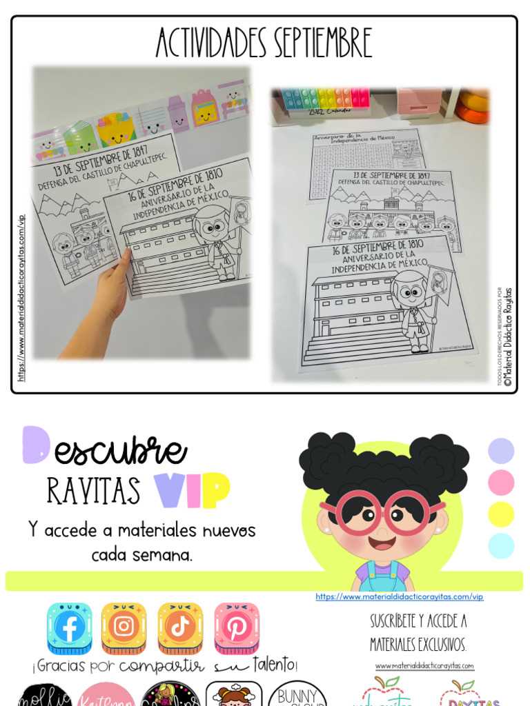 16 de septiembre worksheets