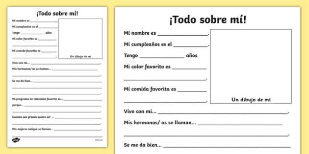 todo sobre mi worksheet