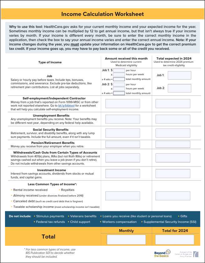irs worksheet for determining support