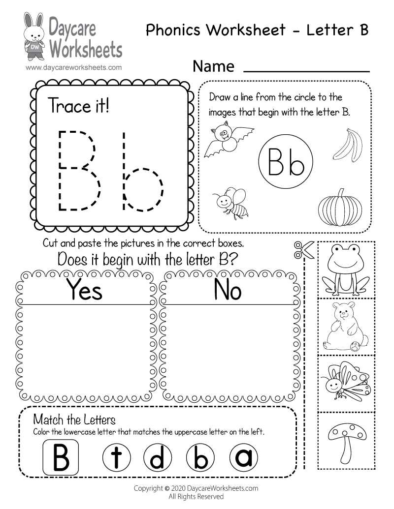 b worksheet for preschool b worksheet for preschool