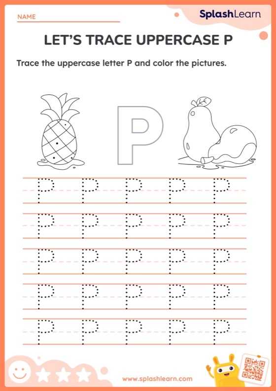 trace letter a worksheet