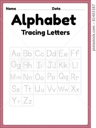 traceable alphabet worksheets for preschoolers