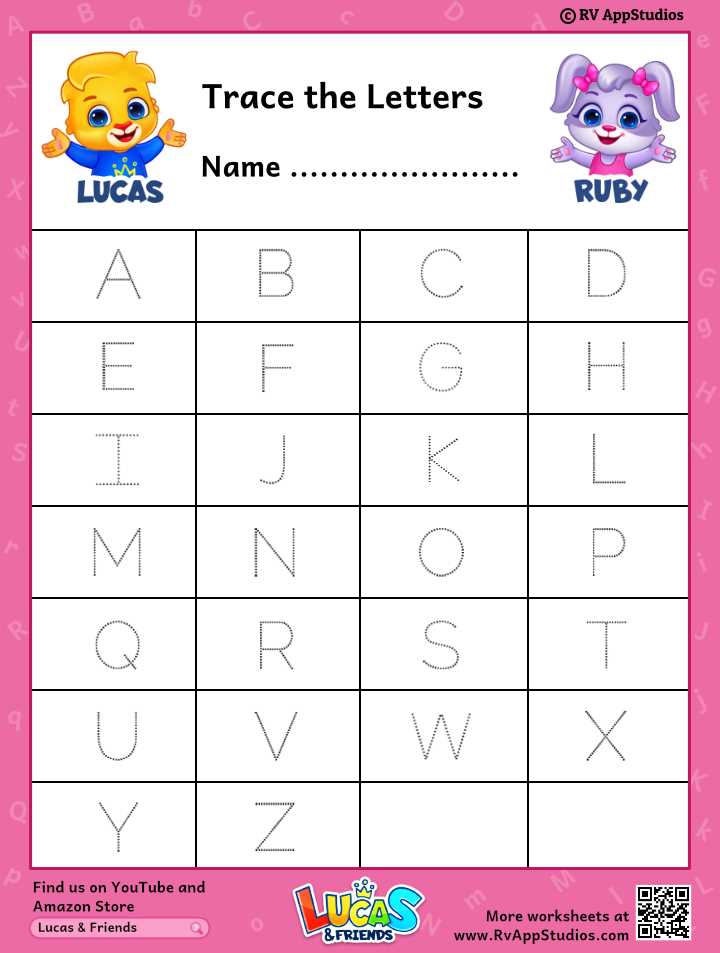 tracing abcs worksheet