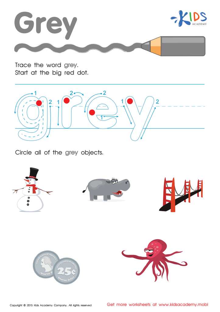 tracing and coloring worksheets
