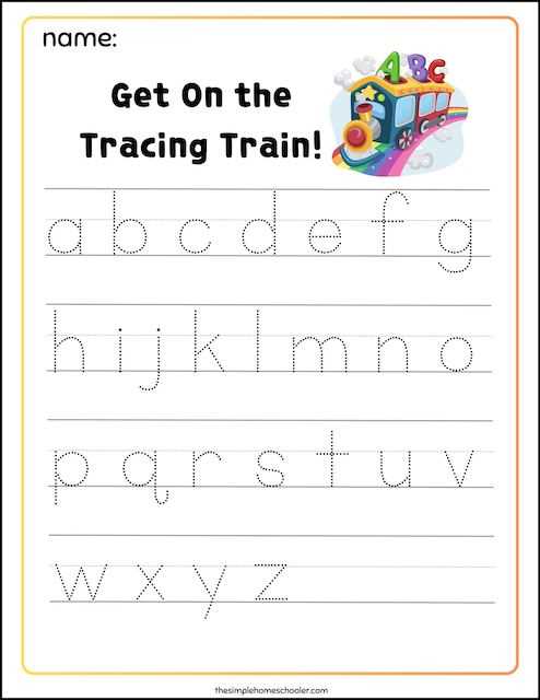tracing lowercase alphabet worksheets