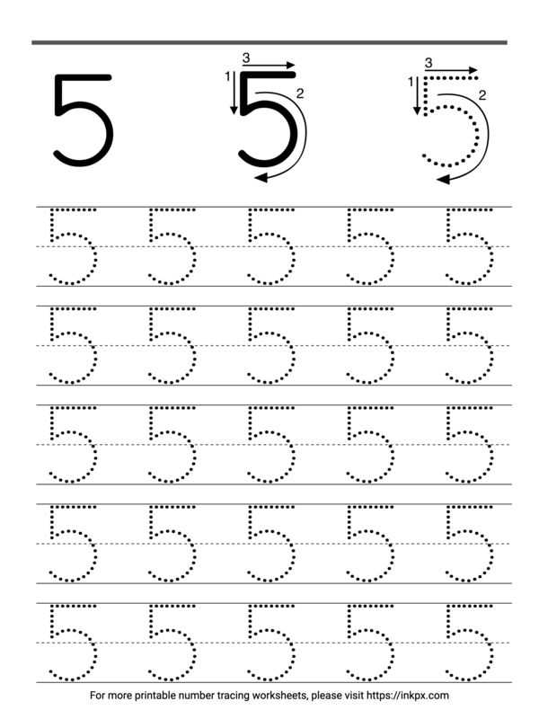 tracing numbers worksheets