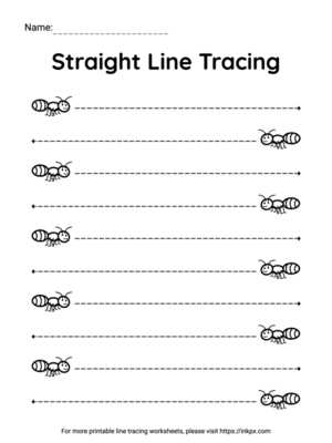 tracing vertical lines worksheets