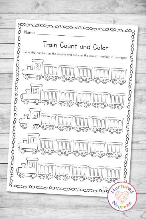 train worksheet