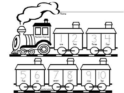 train worksheets