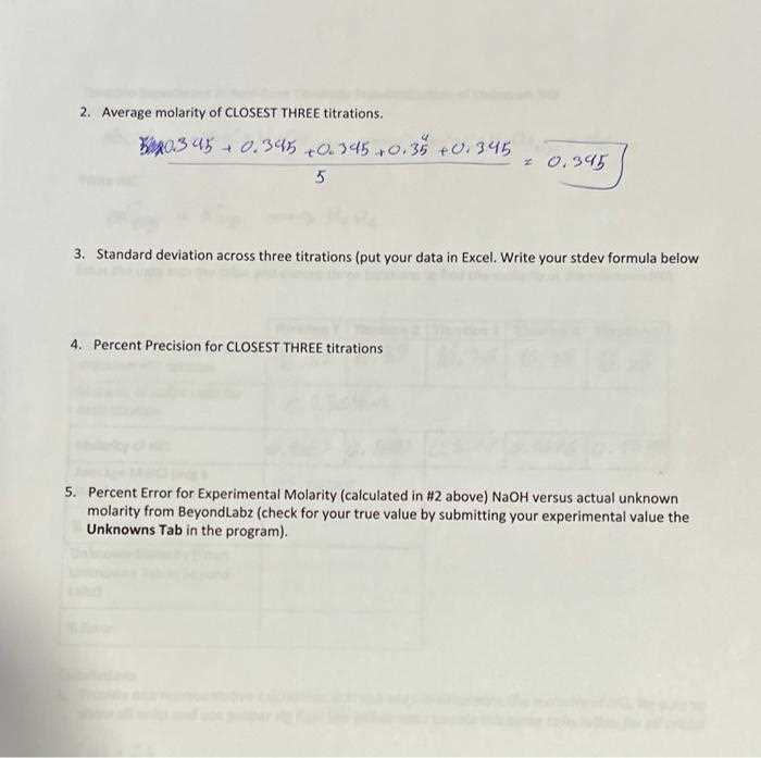 titration practical worksheet