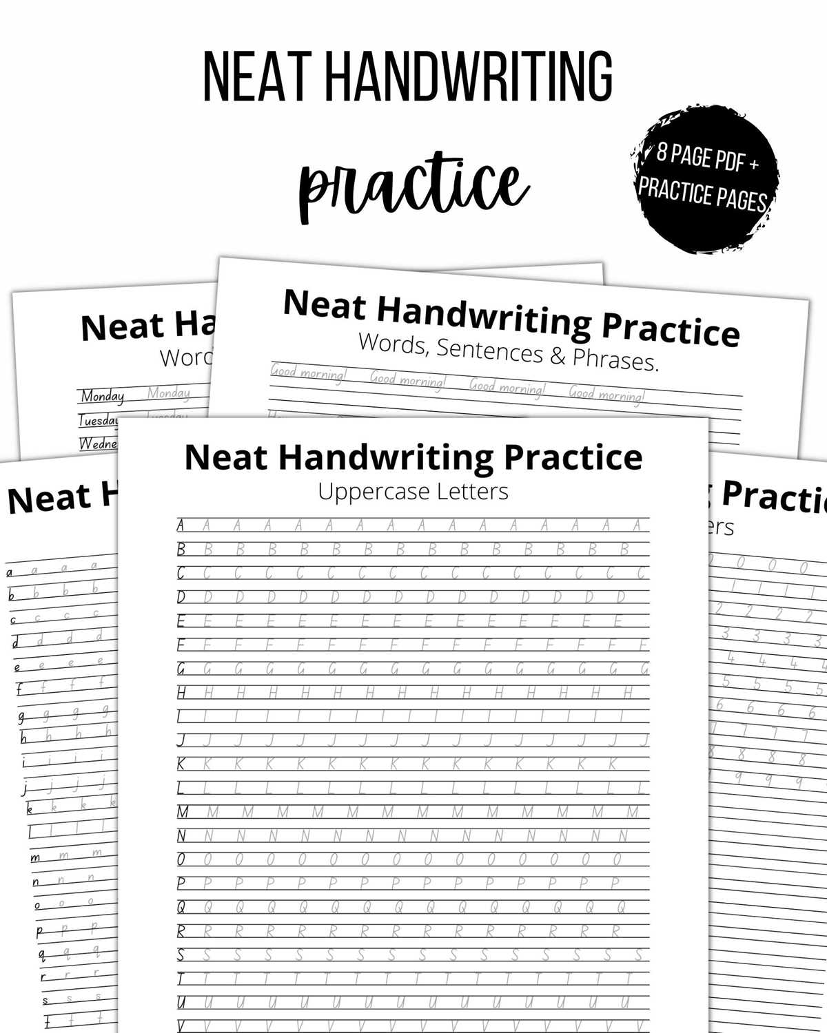 free printable handwriting worksheets for adults