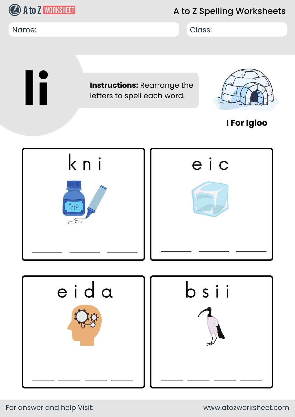worksheet a eic