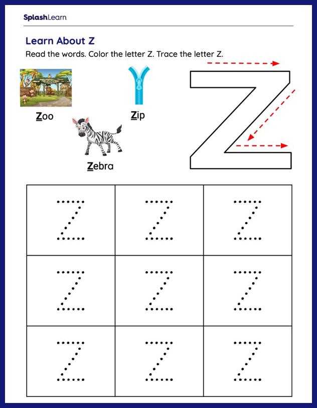 letter z worksheets