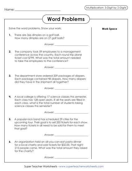 3 by 2 digit multiplication worksheets