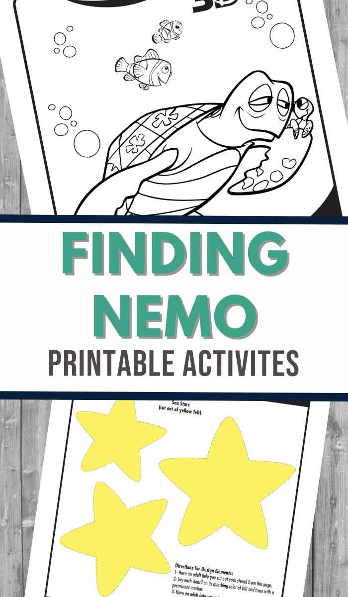 finding nemo worksheet