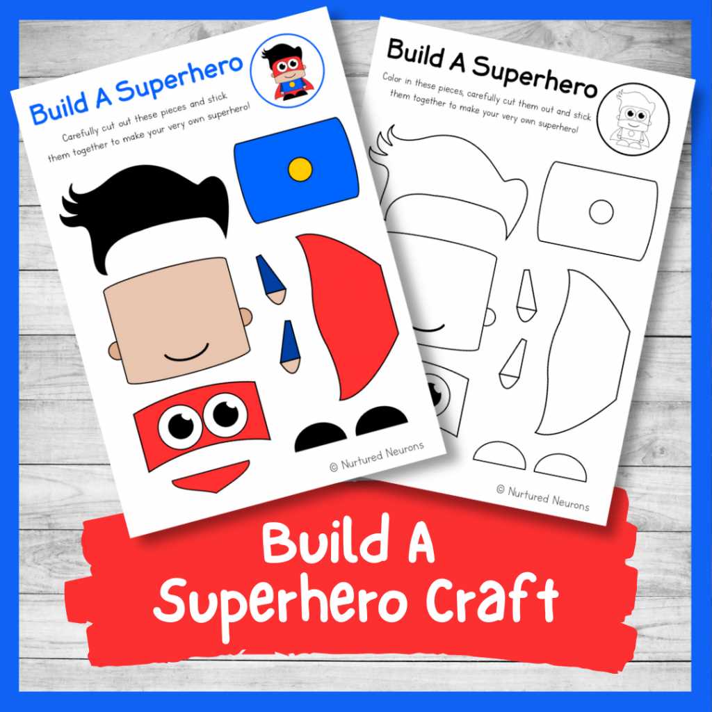 draw your own superhero worksheet