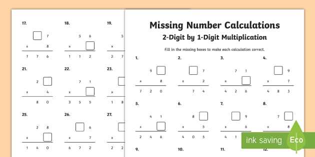 2 digit times 2 digit multiplication worksheets