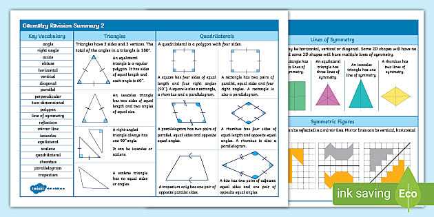 geometrical shapes worksheet
