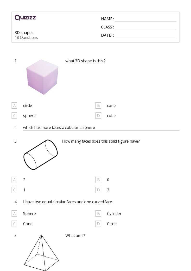 2nd grade 3d shapes worksheets 2nd grade 3d shapes worksheets