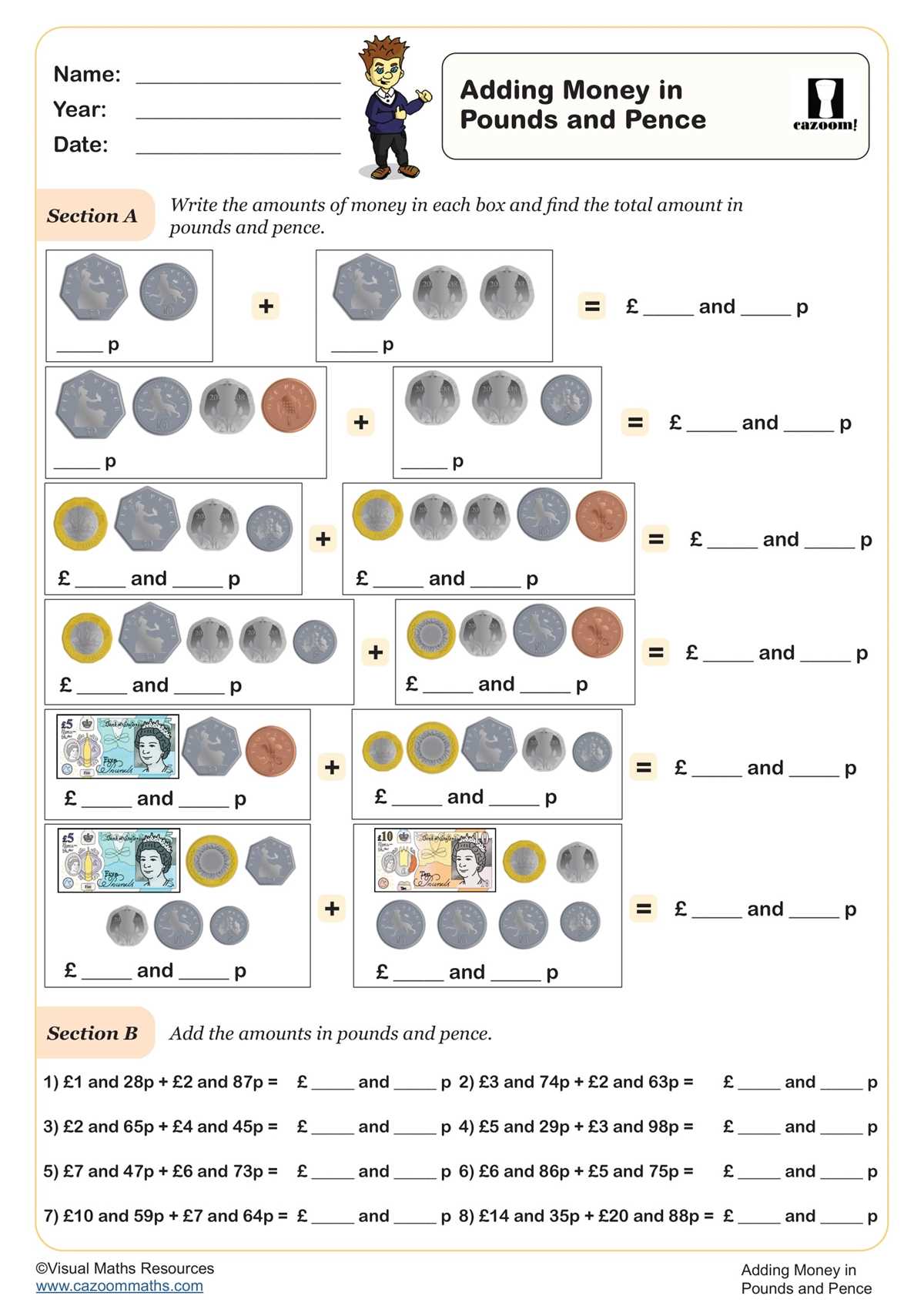 adding and subtracting pounds and ounces worksheets